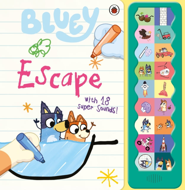 Bluey: Escape : 18-button Sound Book - 9780241784914