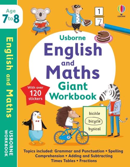 Usborne English and Maths Giant Workbook 7-8 - 9781803704401