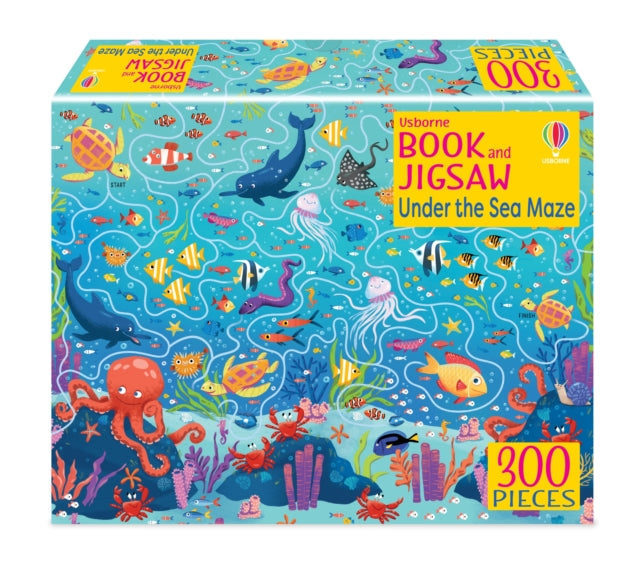 Usborne Book and Jigsaw Under the Sea Maze - 9781805078081