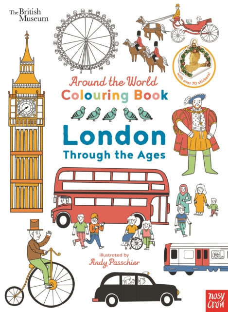 British Museum: Around the World Colouring: London Through the Ages - The Cleeve Bookshop