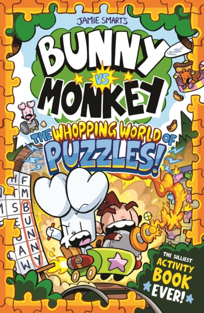 Bunny vs Monkey: The Whopping World of Puzzles (a Phoenix Comic Book, from the million-selling Jamie Smart, Illustrator of the Year) - The Cleeve Bookshop