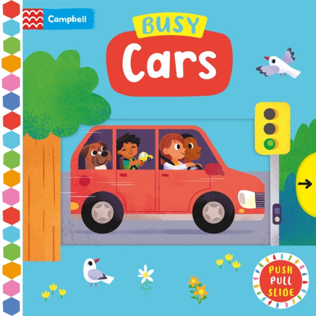 Busy Cars : A Push, Pull, Slide Book - The Cleeve Bookshop