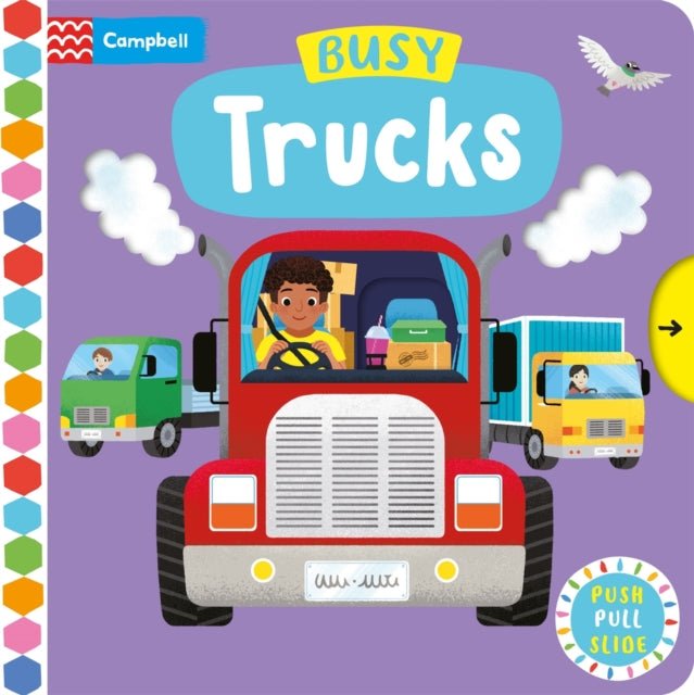 Busy Trucks : A Push, Pull, Slide Book - The Cleeve Bookshop