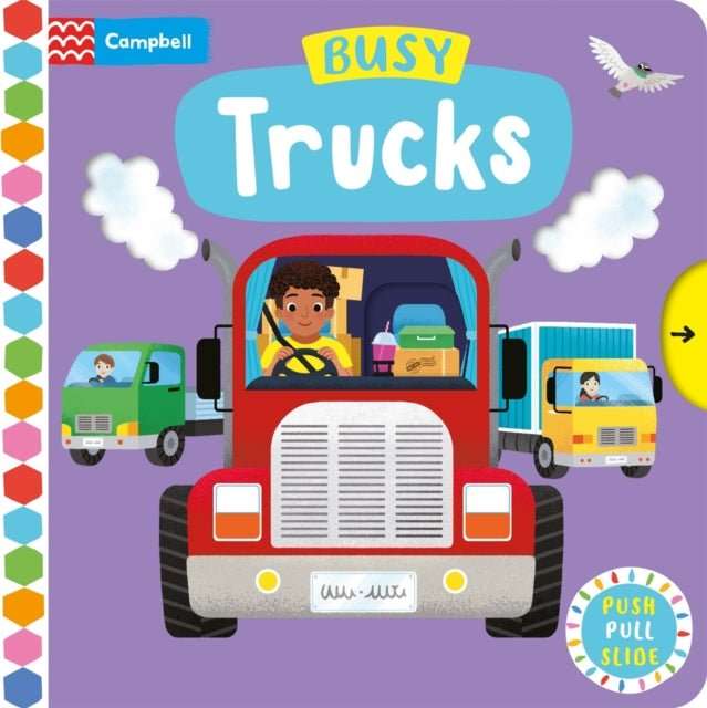 Busy Trucks : A Push, Pull, Slide Book - The Cleeve Bookshop