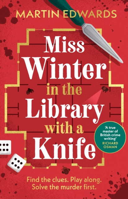 Miss Winter in the Library with a Knife : the Christmas murder mystery with a twist - Signed First Edition - The Cleeve Bookshop