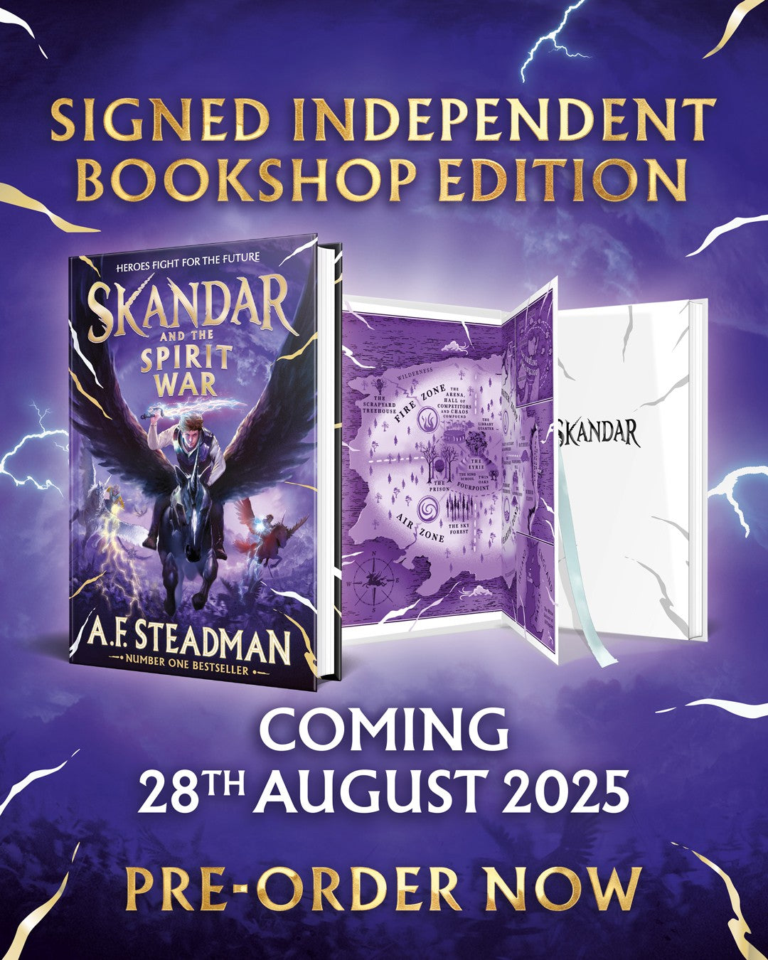 Skandar And The Spirit War - Signed Independent Bookshop Edition - The Cleeve Bookshop
