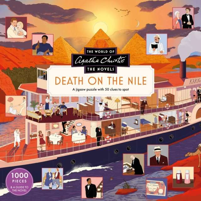 The World of Agatha Christie: Death on the Nile : A 1000-piece jigsaw puzzle with 50 clues to spot - The Cleeve Bookshop