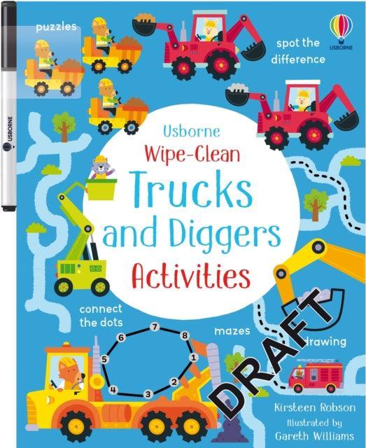 Wipe-Clean Trucks and Diggers Activities - The Cleeve Bookshop