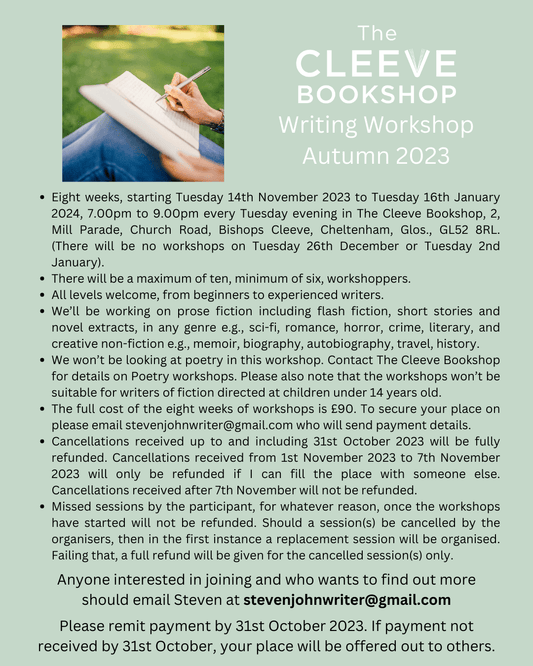The Cleeve Bookshop Writing Workshop - The Cleeve Bookshop