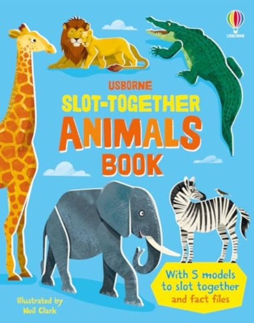 Slot-together Animals Book - 9781805077336