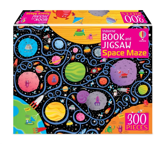 Usborne Book and Jigsaw Space Maze - 9781805077923