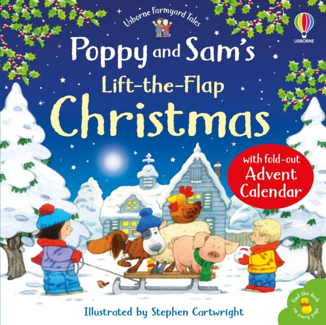 Poppy and Sam's Lift-the-Flap Christmas with Advent Calendar - 9781836045441