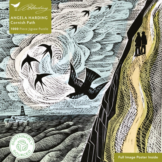Adult Jigsaw Puzzle Angela Harding: Cornish Path : 1000-piece Jigsaw Puzzles - 9781839648199