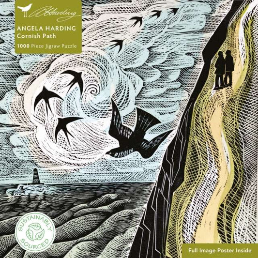Adult Jigsaw Puzzle Angela Harding: Cornish Path : 1000-piece Jigsaw Puzzles - The Cleeve Bookshop