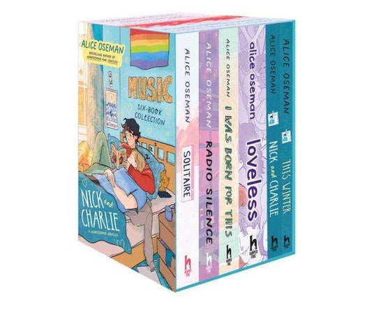 Alice Oseman Six-Book Collection Box Set (Solitaire, Radio Silence, I Was Born For This, Loveless, Nick and Charlie, This Winter) - The Cleeve Bookshop