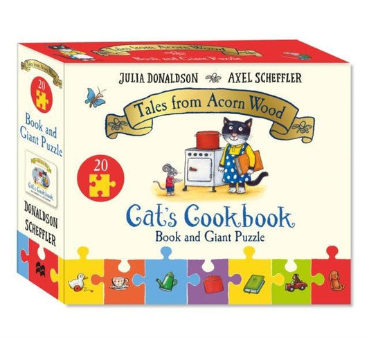 Cat's Cookbook Book and Giant Puzzle Gift Set - The Cleeve Bookshop