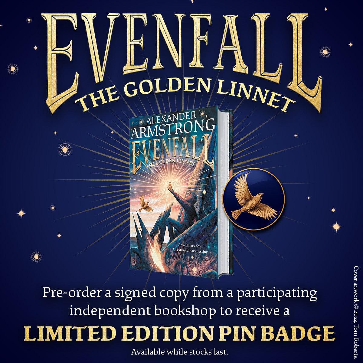 Evenfall - The Golden Linnet - Signed First Edition - The Cleeve Bookshop