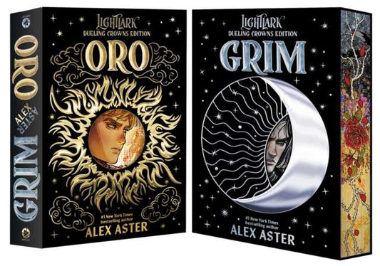 Grim and Oro: Dueling Crowns Edition (A Lightlark Saga Deluxe Companion Book) - Sprayed Edge and Slipcased - The Cleeve Bookshop