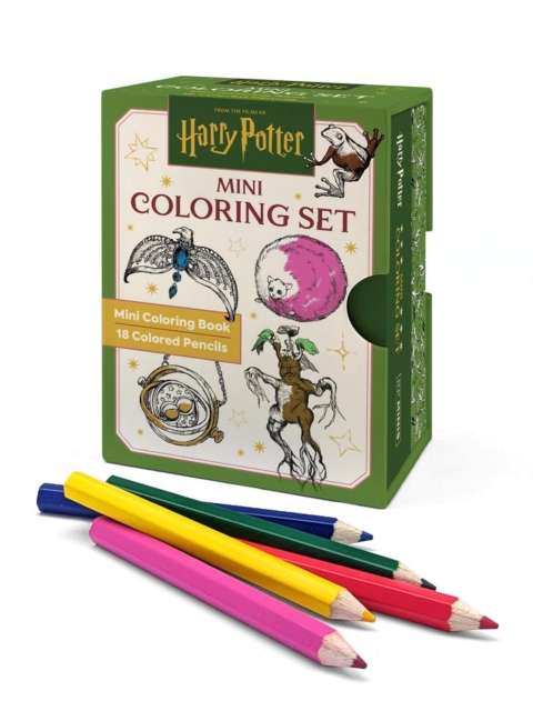 Harry Potter Mini Coloring Set : Includes Mini Coloring Book and 18 Colored Pencils - The Cleeve Bookshop