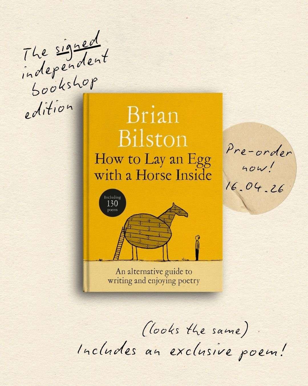 How to Lay an Egg with a Horse Inside : An Alternative Guide to Writing and Enjoying Poetry - Signed First Edition - The Cleeve Bookshop