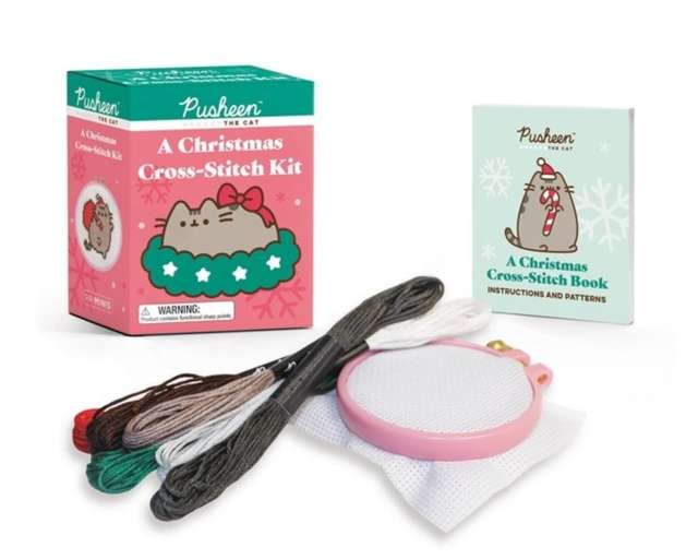Pusheen: A Christmas Cross-Stitch Kit - The Cleeve Bookshop