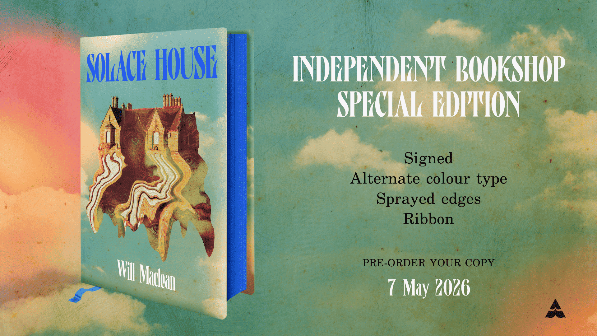 Solace House - Signed First Edition With Sprayed Edge - The Cleeve Bookshop