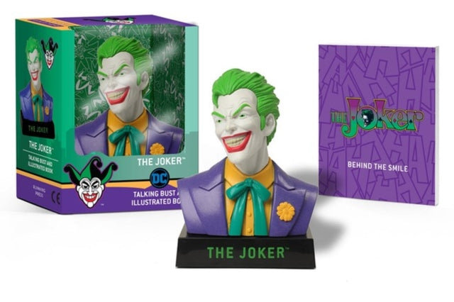 The Joker Talking Bust and Illustrated Book - The Cleeve Bookshop