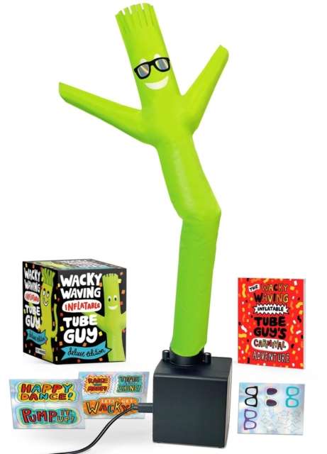 Wacky Waving Inflatable Tube Guy Deluxe Edition : Includes USB Cable and Vinyl Stickers - The Cleeve Bookshop