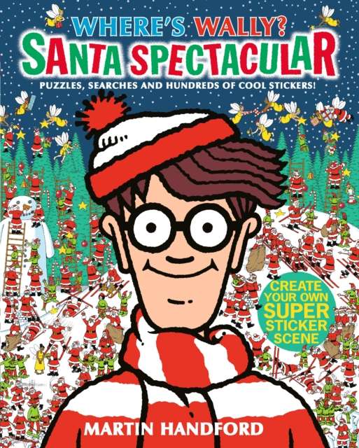 Where's Wally? Santa Spectacular Sticker Activity Book : A Christmas sticker book from the iconic search-and-find series full of activities, puzzles and mazes - the perfect festive gift for ages 5-9 - The Cleeve Bookshop
