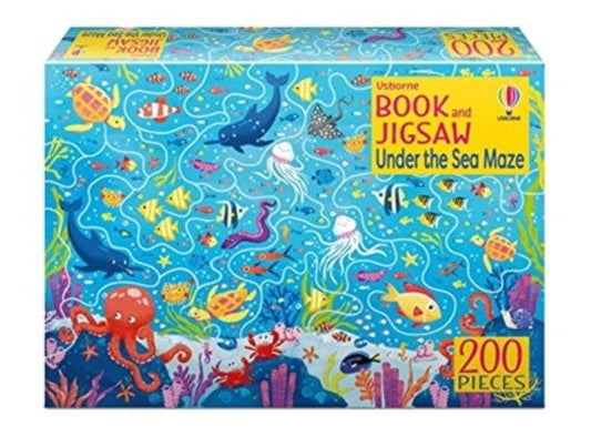 Book and Jigsaw Under the Sea Maze - 9781801310918