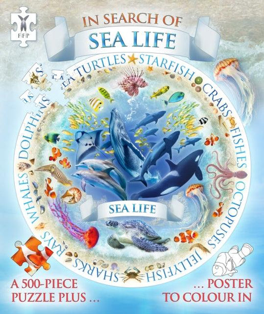 In Search of Sea Life Jigsaw and Poster - 9781908489623