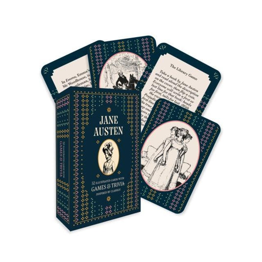 Jane Austen - A Card and Trivia Game : 52 illustrated cards with games and trivia inspired by classics - The Cleeve Bookshop
