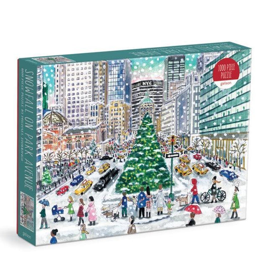 Michael Storrings Snowfall on Park Avenue 1000 Piece Puzzle - The Cleeve Bookshop