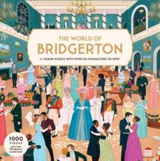 The World of Bridgerton : A 1000-piece jigsaw puzzle with over 30 characters to spot - 9781399615945